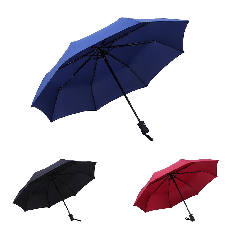 

Black Coating 8 Bones Garden Automatic Umbrella UV Shading Waterproof Large Double Layer