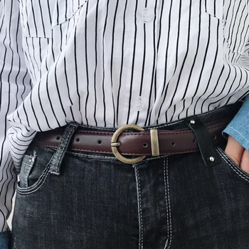 

Women Leather Belts Pin Buckle Belts for Women brown waistband Female Jeans Belt Woman Waistbands Lady cintos ceinture students