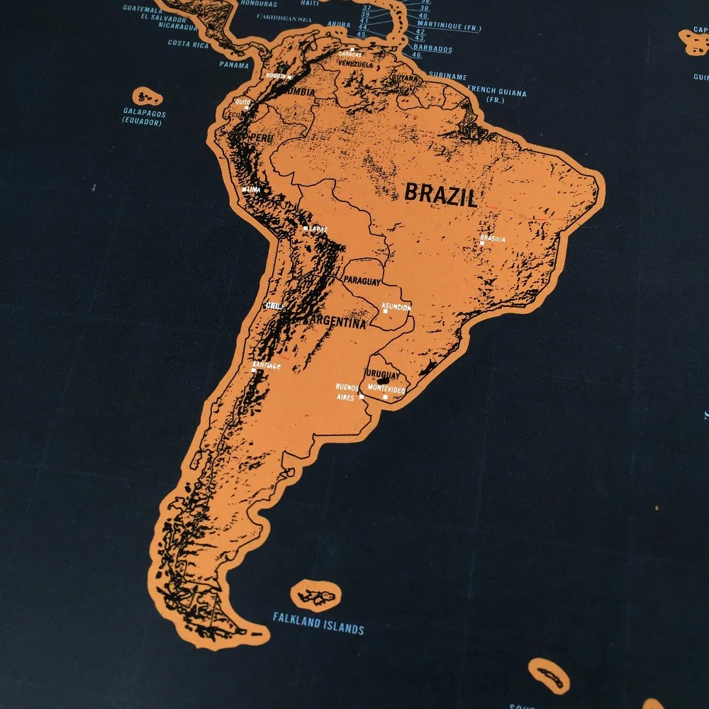 Настенная карта постер большого размера 42x30 см|map poster|world map posterposter world |