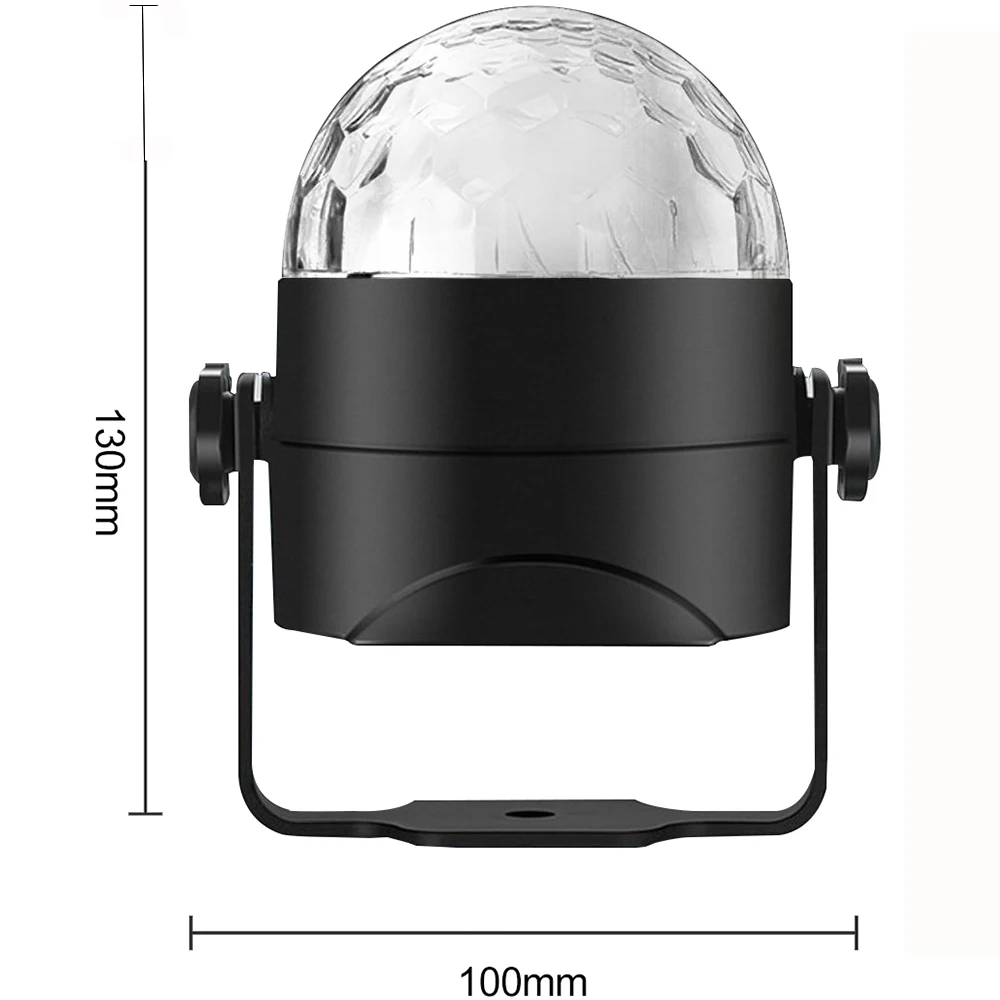 ZjRight Звук активированного Диско Огни вращающийся шар огни RGB светодиодный свет этапа для детский Рождественский Главная KTV Рождество свадьбы show паб