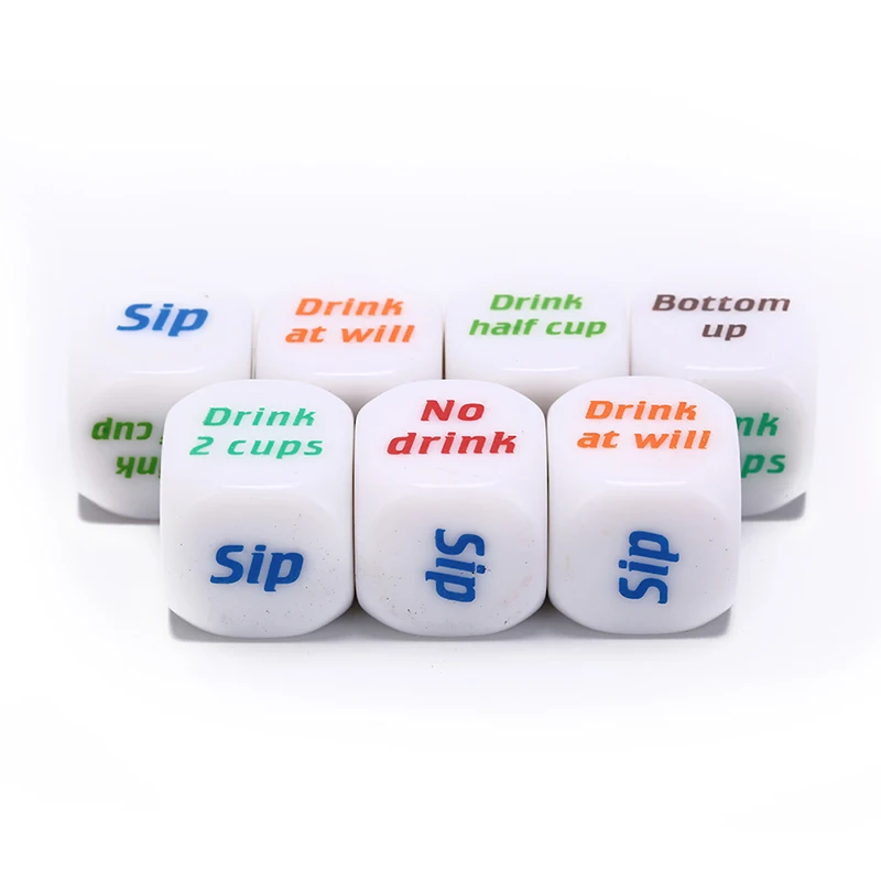 Funny Flirting Toy for Adult Couples Housework dice 7pcs/Set Fun Dices