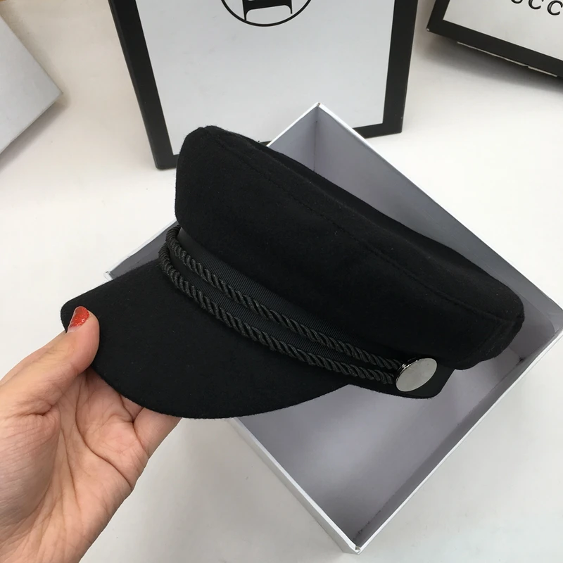 

Men and women fashion hats, wool navy cap newsboy hat for man joker sailors visors