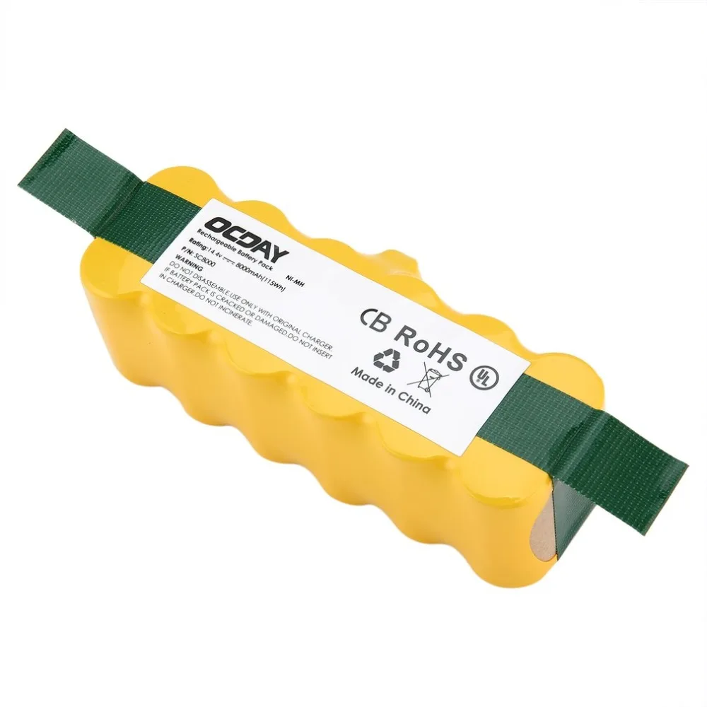 14.4V 8000mAh Ni-MH Rechargeable Battery for Irobot Roomba 500 510 530 531 535 540 545 550 560 562 570 580 581 600 780