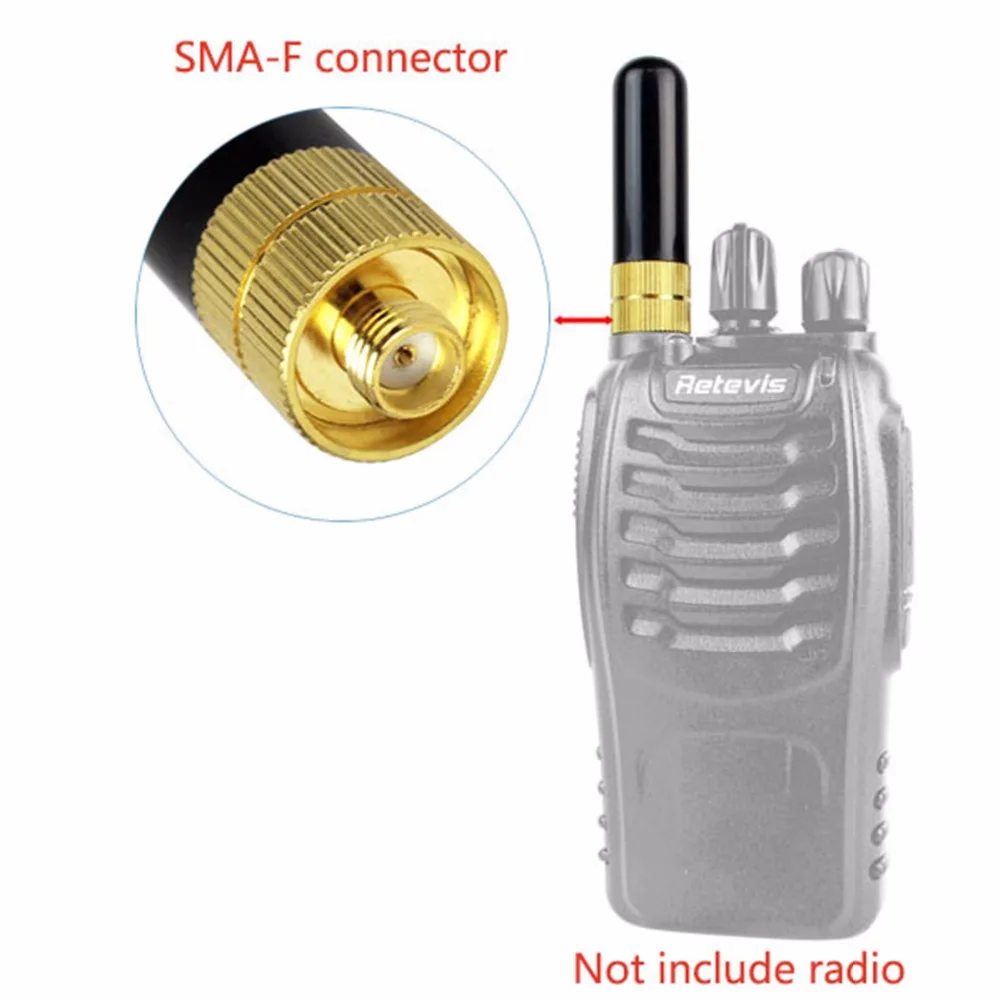 Antena de Antena Curta Peças Acessórios de Antena Uhf Vhf para Baofeng - Image 4