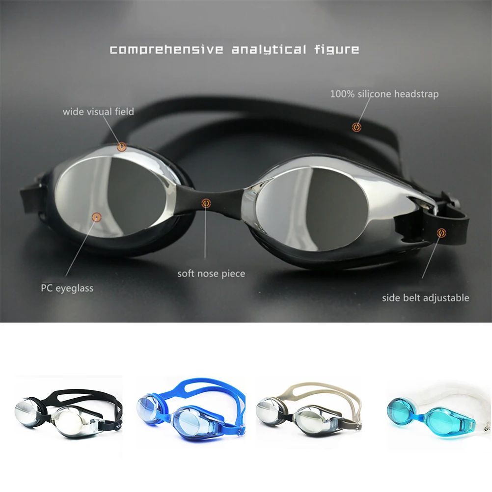 Professional Adult Swimming Goggles Waterproof Anti-Fog UV Protect Swim Glasses