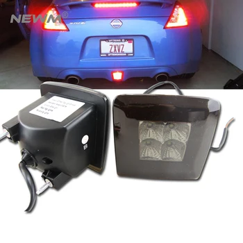 

Dark Red Rear Fog Light LED Assembly For 2009-up Nissan 370Z Rear Fog Light Brake Light Backup Light