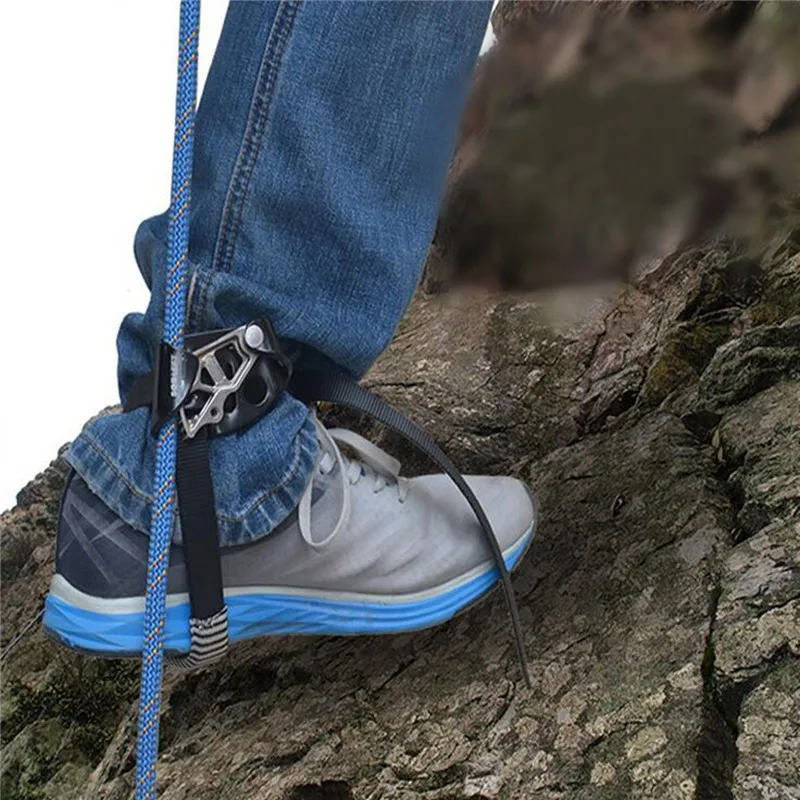 في الهواء الطلق تسلق حبل السلامة روك قدم الصاعد تسلق الجبال القدم مشبك حزام معدات Outerdoor الرياضة تسلق اكسسوارات في الهواء الطلق تسلق حبل السلامة روك قدم الصاعد تسلق الجبال القدم مشبك حزام معدات Outerdoor الرياضة تسلق اكسسوارات