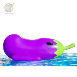 190 см гигантский надувной фиолетовый баклажан бассейн плавающий Плот плавательный круг воздушный матрас водные игрушки для детей взрослых