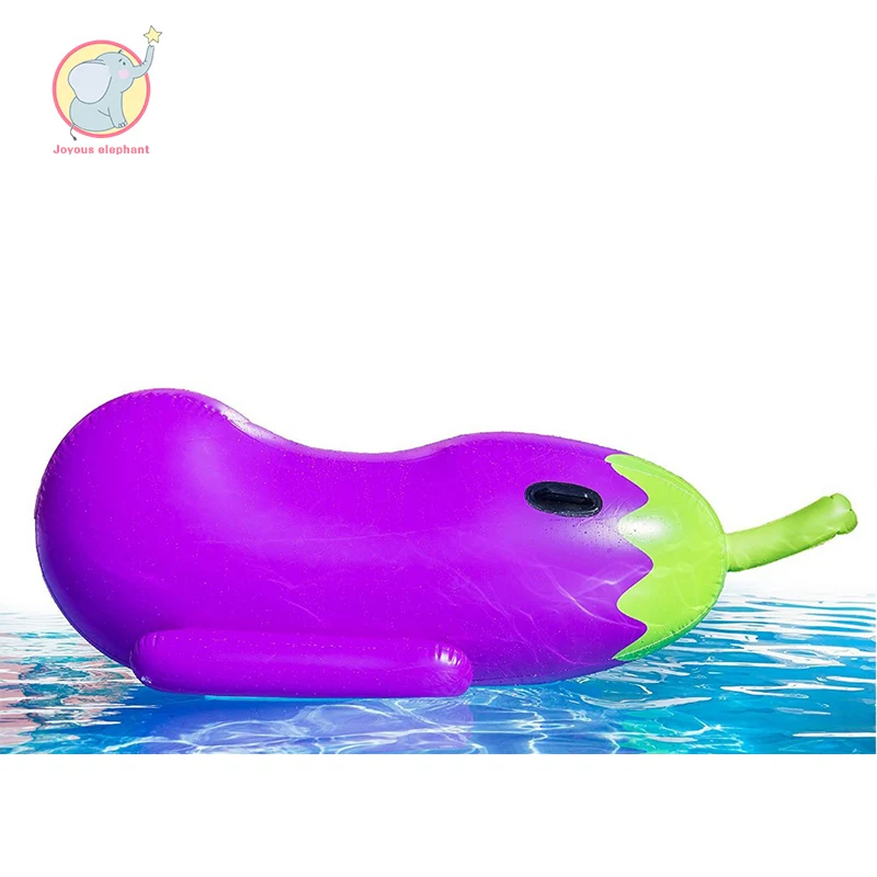 

190cm Giant Inflatable purple Eggplant Pool Float raft swimming circle Air Mattress water toys for child adult kids beach party