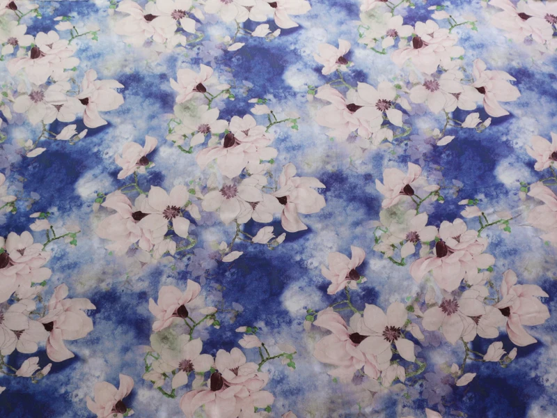 Мягкая шелковистая вискозная ткань высокого качества платье Материал лето большой цветок живопись 100 см* 150 см