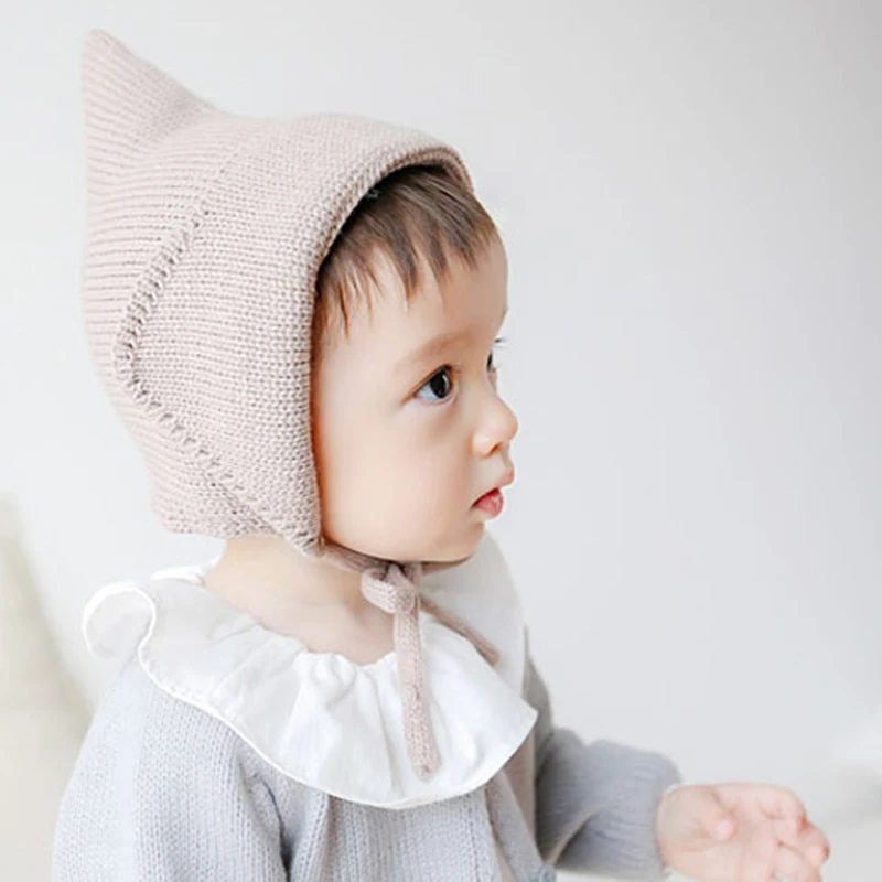 Милая детская шапка на осень и зиму Gorros Bebes вязаная крючком шапочка для малышей 3 8