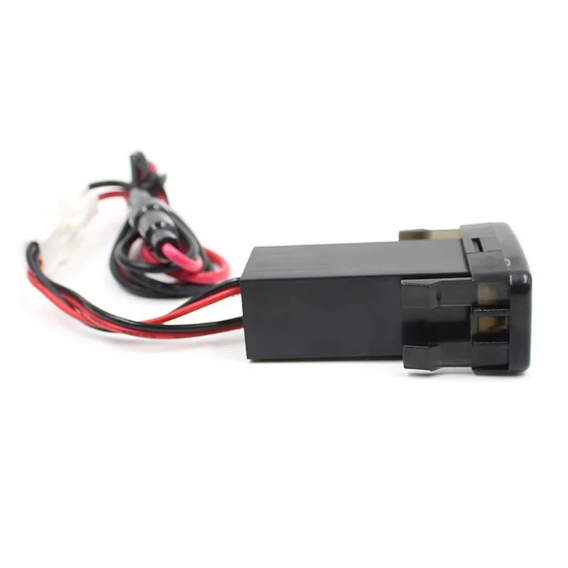 Для Honda USB Интерфейс гнездо автомобильного Зарядное устройство 5 V 2.1a светодио дный легкий адаптер разъем приборной панели