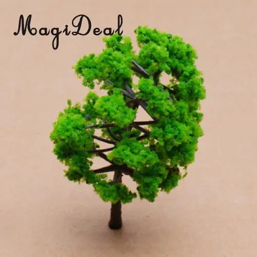 30Pcs Plastic Greenery HO N Model Trees for Train Railroad Railway Village Scenery Layout Landscape Model Toys