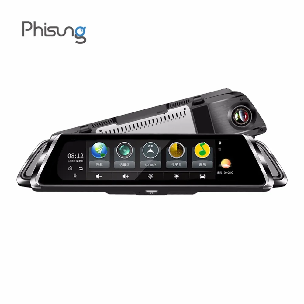 

Phisung G07 9.36in 1080P Dual Lens Car DVR Android 5.1 Car Rearview Mirror DVR Camera 4G Touch Screen GPS WiFi Dash Cam