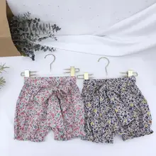 Новинка года,, шорты с принтом и бантом для девочек, летние модные шорты для девочек 2-7 лет, HY8841