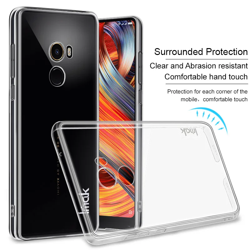 IMAK Crystal Case II Pro для Xiaomi MIX2 устойчивый к царапинам Прозрачный жесткий чехол