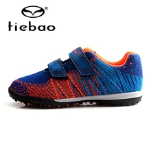 TIEBAO Futbol TF Turf Football Boots Boys Girls Sneakers Soccer Shoes Rubber Soles Breathable Knit Soccer Boots Sport Sneakers tiebao footbal shoes men 2017 new soccer shoes tf turf sole soccer boots football shoes adults athletic football boots