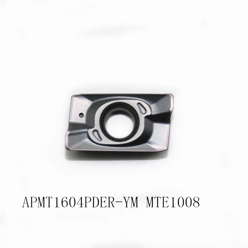 

10PCS APMT1604PDER YM MTE1008 carbide insert indexable end milling cutter high quality turning tools for machine endmills