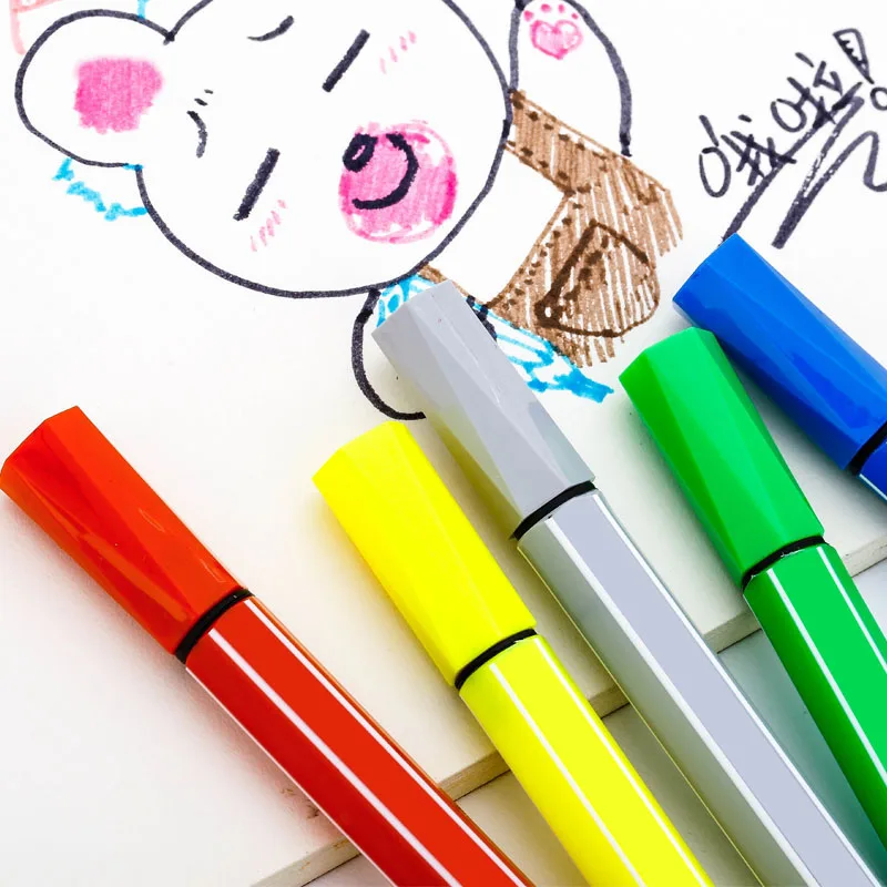 1 шт. милые канцелярские принадлежности мультфильм моющиеся маркеры акварельные ручки для рисования товары для рукоделия маркер для манги рисунок