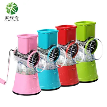 

DUOLVQI Manual Vegetable Cutter Slicer Kitchen Tools Multi-functional Round Mandoline Slicer Potato Cheese Kitchen Gadgets