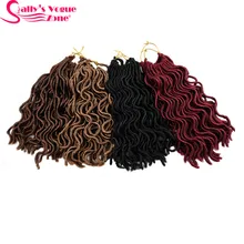 3 упаковки/партия 24 пряди/упаковка 10 18 дюймов синтетический искусственный Locs вьющийся кроше косы для наращивания волос замки Sallyhair для черных женщин