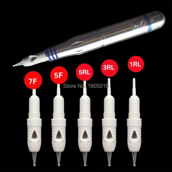 

Mix sale top quality 300pcs/lot Micro needles permanent makeup pen machine tattoo needles 1/3/5RL for eyebrow lip tattoo device