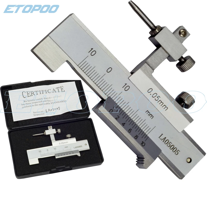 

0-10mm Step&Gap Gauge vernier Caliper Step gauge with exchangeable measuring point Vernier Caliper for auto checking