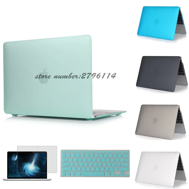 

Matte/Crystal clear hard Cover Case For Macbook Air 11 13 Pro 13 15 Retina 12 13 15 inch Laptop bag for Mac Book pro 13 case