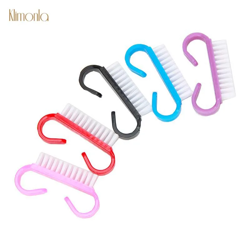 

10pcs Plastic Nail Art Cleaning Brush For Nail Care Tools Manicure Pedicure Dust Remover Small Angle Nail Brushes Set
