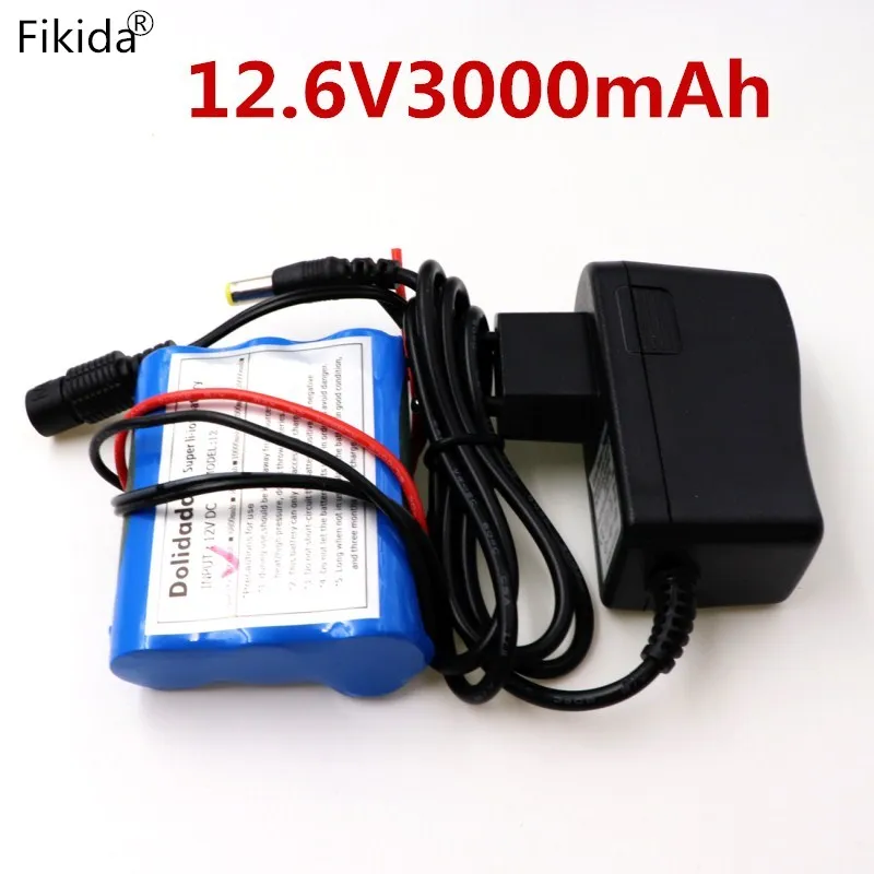 

New Original 12 V 3000 mAh 3S1P Batterie Au Lithium 18650 Batterie Au Lithium Pack Protection Conseil Rechargeable 1A Chargeur