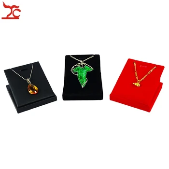 

Classic Jewelry Display Stand Black Earring Organizer Red Velvet Pendant Jewelry Organizer Holder Stand 7*8*5 cm