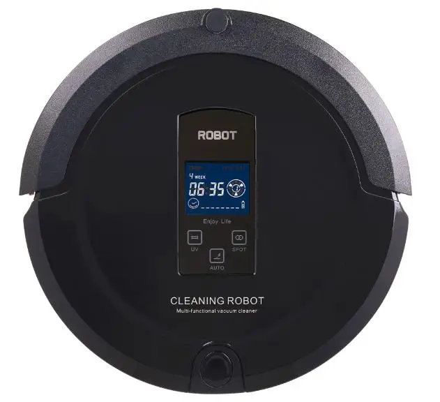 (Ship from CN RU or Europe)Robot vacume cleaner auto sweep,LCD Touch Screen,Schedule,Auto Charge,Vacuum,Mop