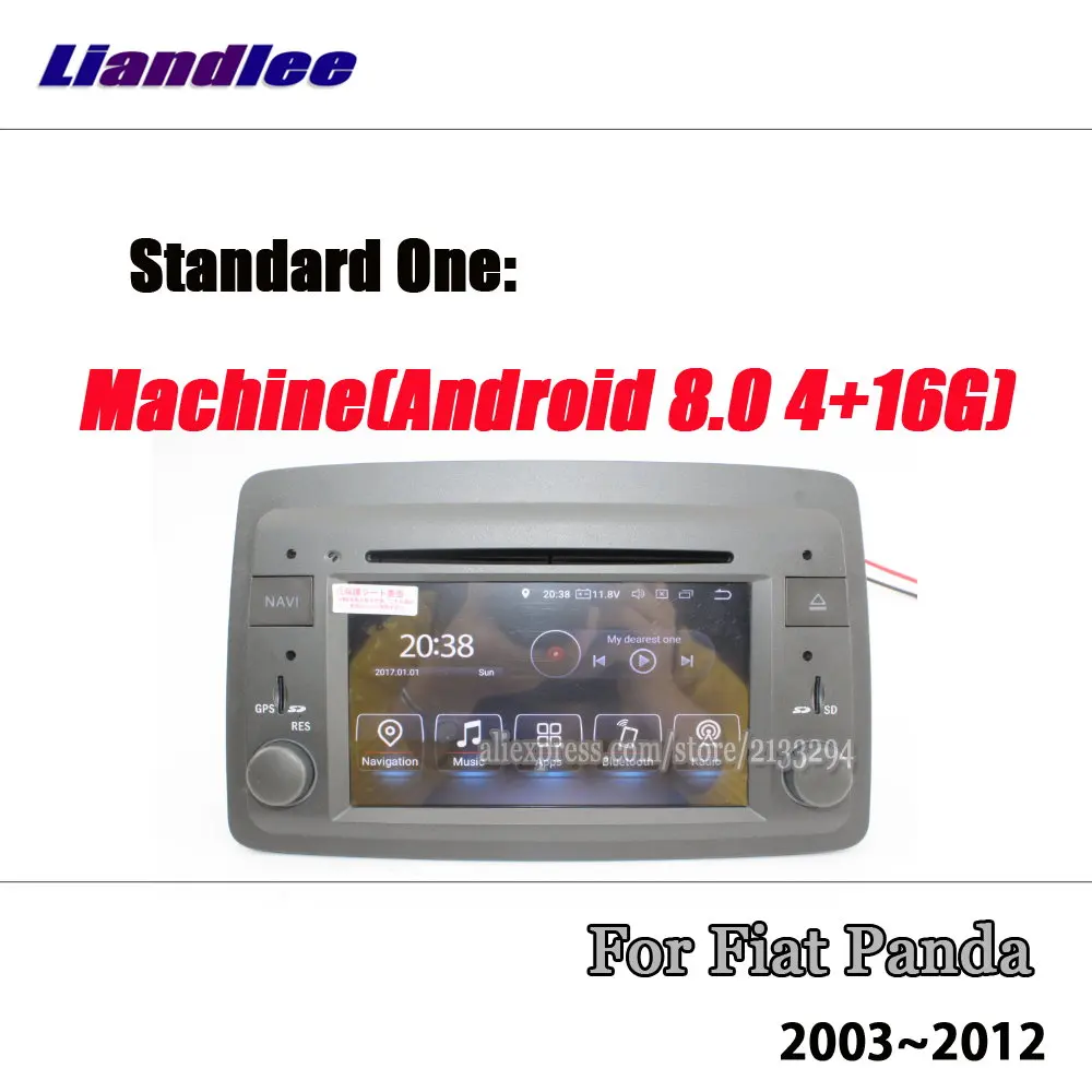 Liandlee 6,2 дюймов Android 8,0 для Fiat Panda 2003~ 2012 стерео видео Wifi dvd-плеер Carplay карта gps Navi навигация Мультимедиа - Цвет: standard one