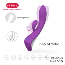 NEZEND7 speed and 3 mode finger vibrator for women s powerful G point clitoral stimulation massager