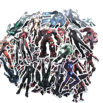 

54PCS Marvel The Avengers iron man Stickers Sets Cartoon Anime Sticker For Laptop Fridge Phone Guitar Super Hero Stickers Pack
