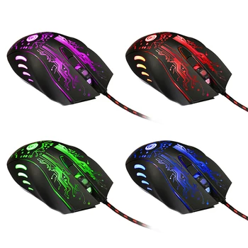 

PC Laptop 6D USB Wired Gaming Mouse 3200DPI 6 Buttons LED Optical Professional Pro Mouse Gamer Computer Mice