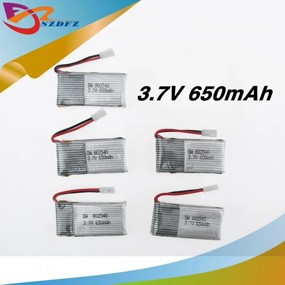 5 шт. 3 7 в 650 мАч Xpower интерфейс батареи SYMA X5C-1 X5C X5 X5SC X5SW X6SW JJRC H9D H5C дрона с
