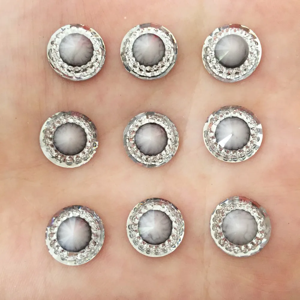 40 шт. круглые пуговицы 12 мм со стразами|rhinestones scrapbooking|buttons scrapbookingbuttons for craft |