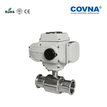 

63mm Food Grade Sanitary Tri Clamp Electric Ball Valve Sanitary Motorized Valve Clamp Ball Valve