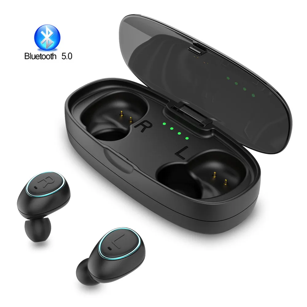 

TWS Mini Wireless Earphones Bluetooth 5.0 Earbuds True 3D Stereo Handsfree Sports Headsets with Charger Box for Android iPhone