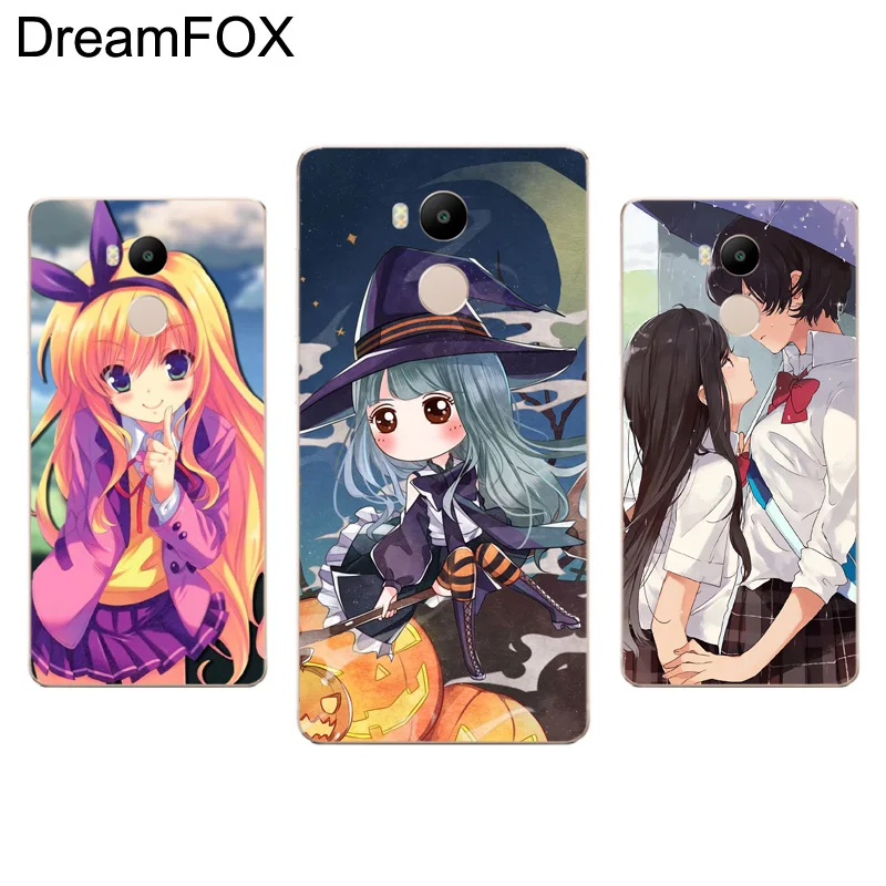 DREAMFOX M321 Модный мягкий силиконовый чехол из ТПУ с аниме для Xiaomi Redmi Note 3 4 5 Plus 3S 4A 4X 5A