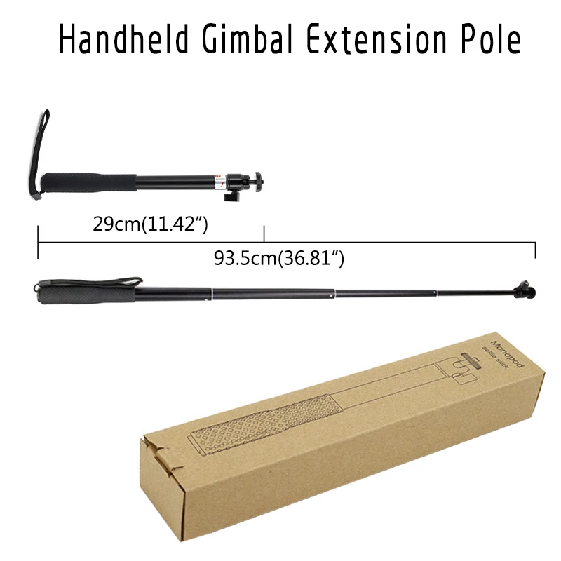 

Handheld Gimbal Extension Pole Bar Rod for Zhiyun Smooth Feiyu DJI Osmo Mobile 1 2 Action Camera Phone Stabilizer Selfie Stick