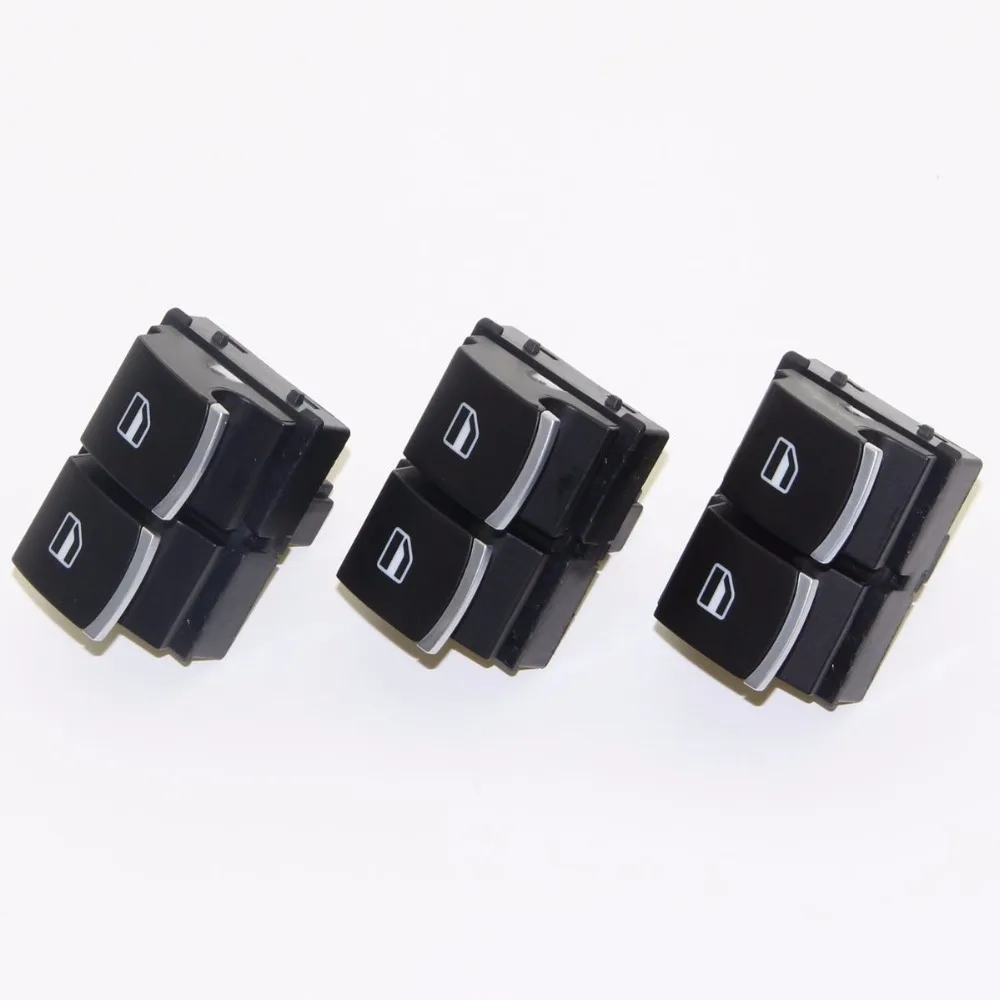 

3PCS 5K3 959 857 A/B Window Regulator Switch Driver's Door Switch Chrome For VW Golf 5 Touran Passat CC Touran Tiguan