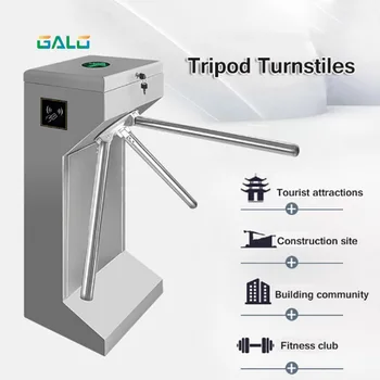 

304 stainless steel vertical Security access control tripod turnstile