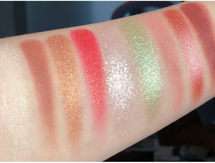 Paleta de Sombras Matte e Cintilantes à Prova Paleta de Sombras de 9 Cores Nude Água Pigmento Cosmético d' 23 Sombra de olho