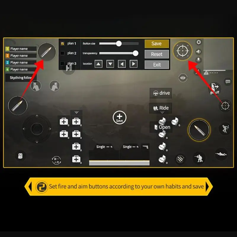 2 шт. мобильный телефон стрельба игра огонь триггер Кнопка цель ключ игры Ручка геймпад Pubg контроллер сцепление с джойстиком для PUBG