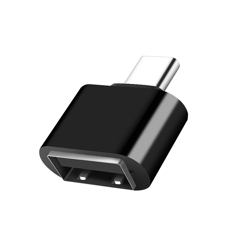 Type-C к USB адаптер OTG конвертер USB 3,0 конвертировать в type C USB-C порт адаптер Зарядка Синхронизация для Xiaomi Redmi; Huawei honor - Цвет: Black