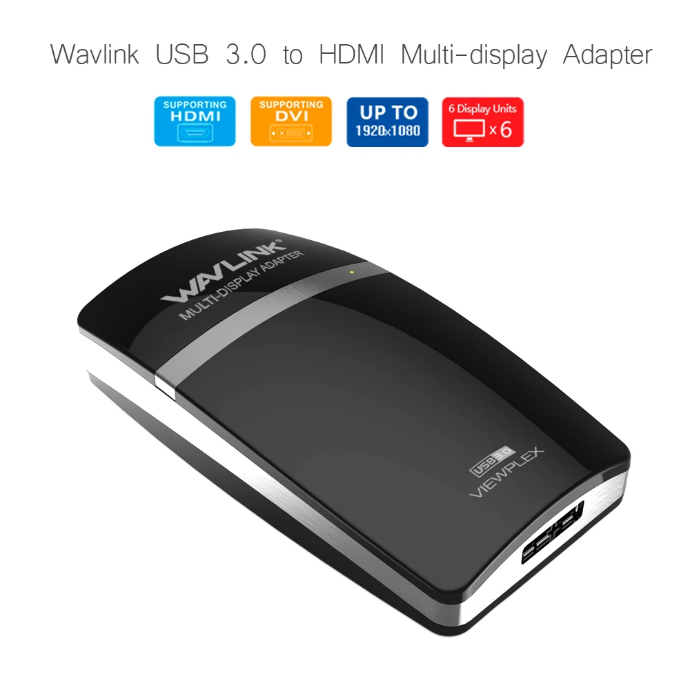 Wavlink высокое Скорость USB 3.0 HDMI видео Графика Дисплей адаптер W/HDMI/DVI конвертер 1080 P