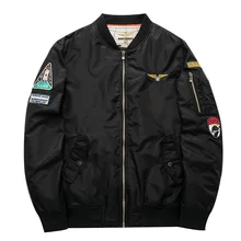 Chaqueta hombre 2017 frühling herbst mens solide flug armee-grün bomberjacke männer reißverschluss air force baseball mäntel clothing