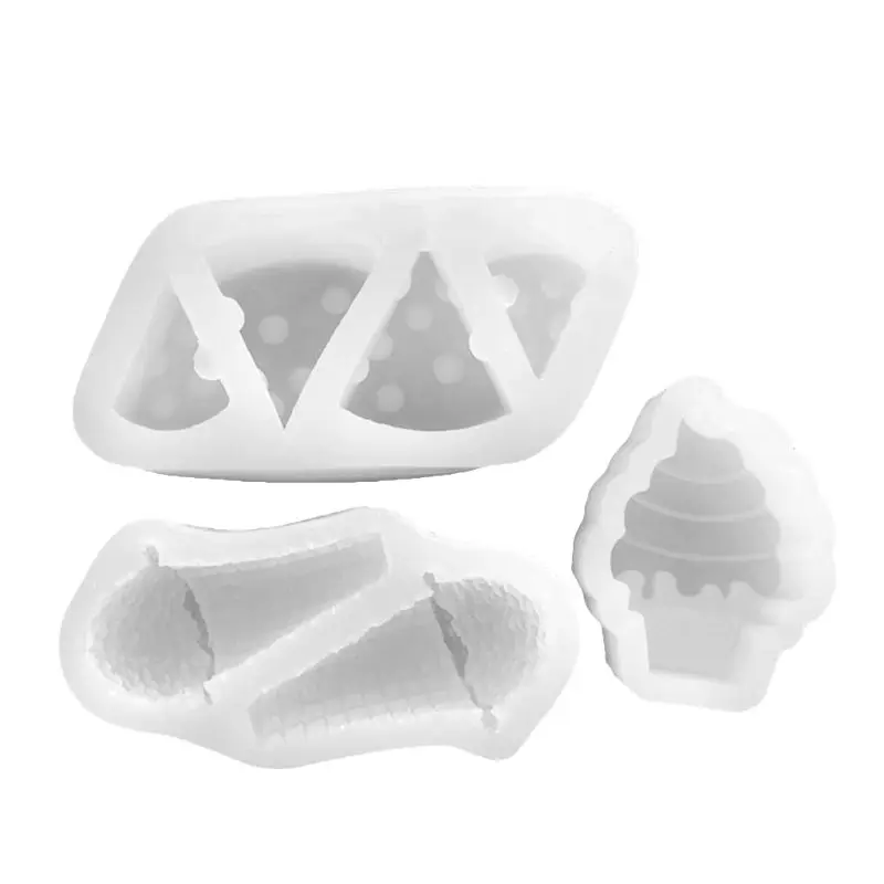 

Mini 3D Ice Cream Shape Epoxy Resin UV Glue Crafts Silicone Mold Creative DIY Art Pendant Brooch Jewelry Tool Handcraft